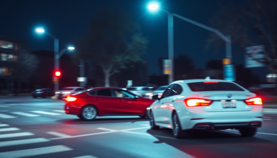 Murray crash at night involving two cars at intersection.