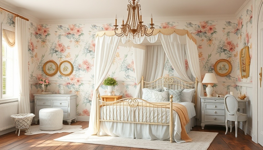 Whimsical Bedroom Retreat Design with floral decor and vintage style.