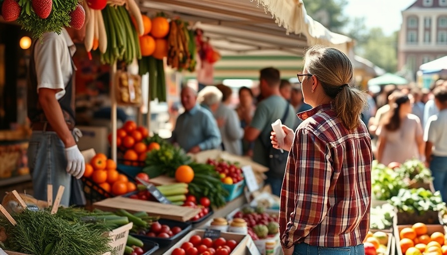 Utah farmers selling local produce at a vibrant market.