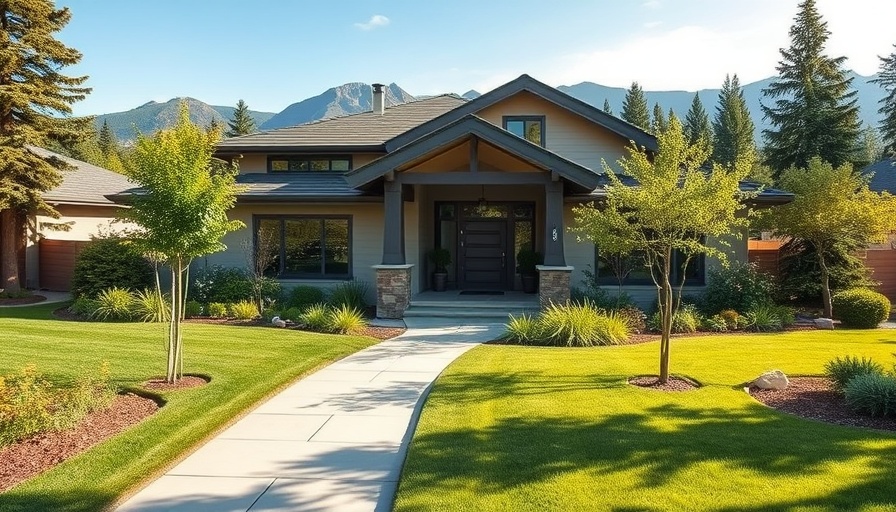 ADA landscape remodel Millcreek featuring modern house and garden.