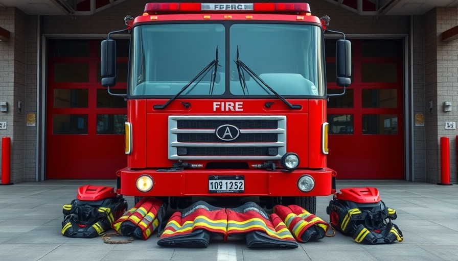 North Tooele fire truck with uniforms, symbolizing readiness for federal wildfire prevention.