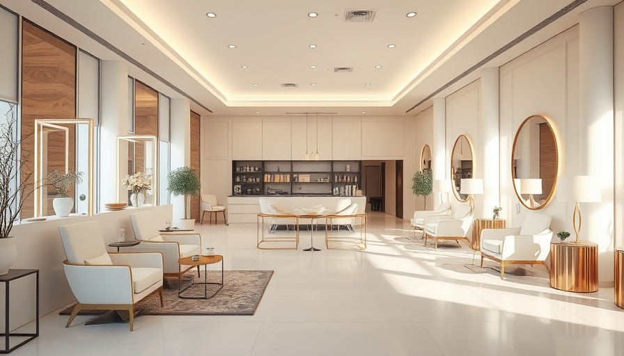 Modern aesthetic of Million Dollar Salon in Salt Lake City.