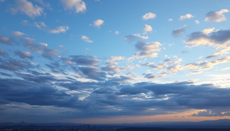 Blue sky with clouds in Salt Lake City weather forecast.