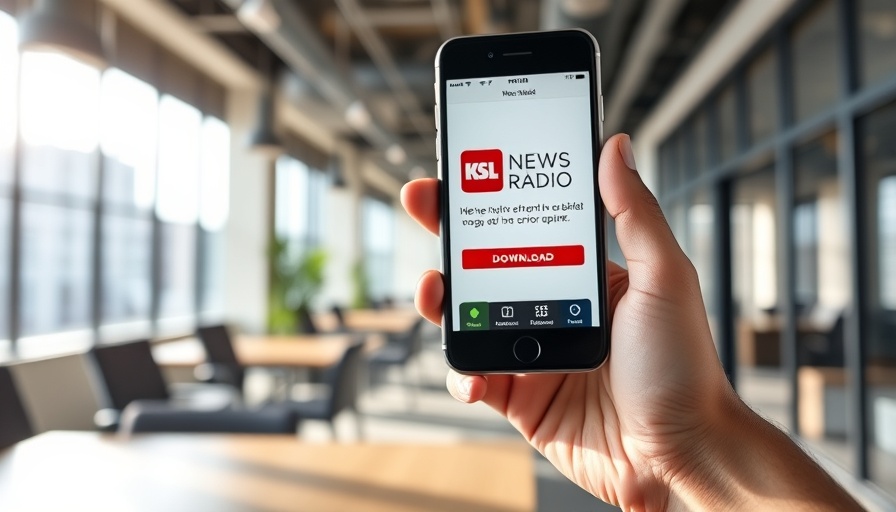 Local Heroes Salt Lake City: KSL NewsRadio app display.