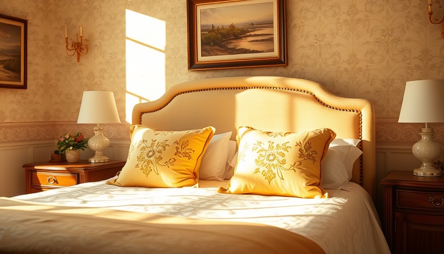 Traditional bedroom with top yellow accents in home design