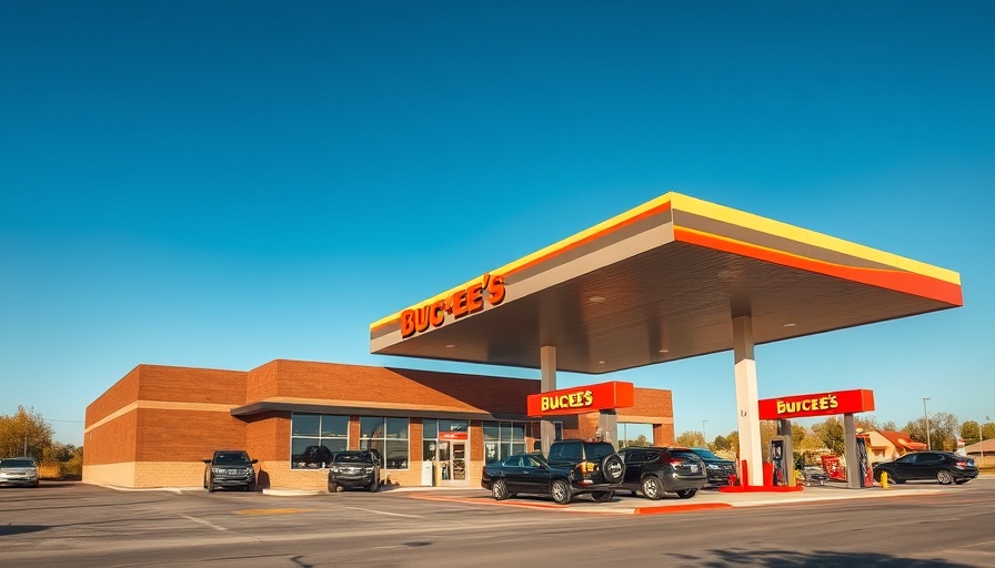 Buc-ee's station with cars refueling, coming to Springville.