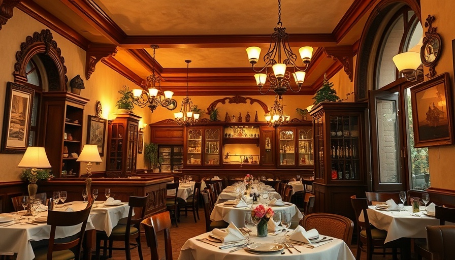 Mazza restaurant celebrating 25 years, elegant interior ambiance.