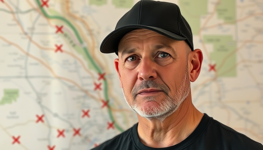Moving to Utah tips: Man with Utah map and red X marks.