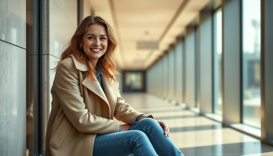Stylish woman in a corridor in the food capital of Italy.