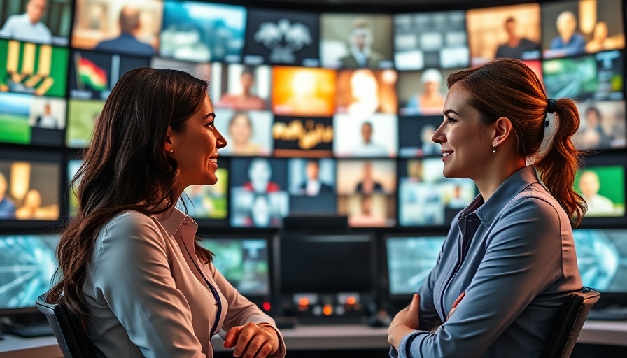 Katie Porter Interview Controversy, two women in control room discussion.