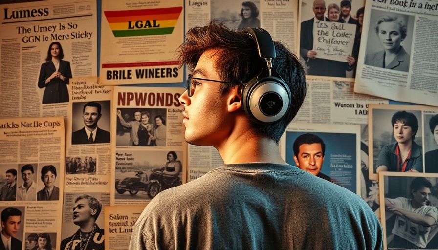 Collage highlighting LGBTQ+ contributions to inclusivity in history.