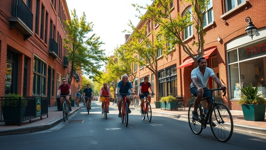 Community biking promotes school streets safety and benefits.