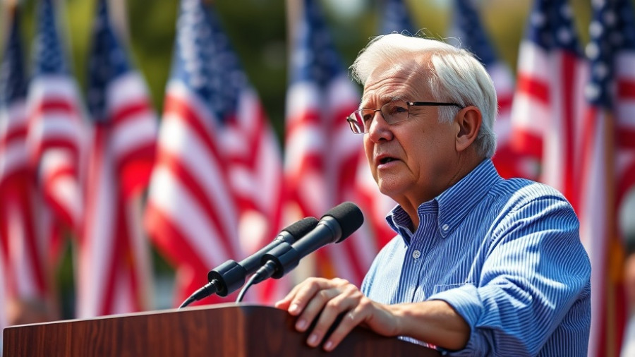 Federal Cap on Crime: Leader Addresses Public amid U.S. Flags