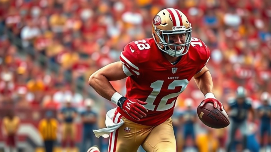 49ers player in action highlighting playoff prospects.