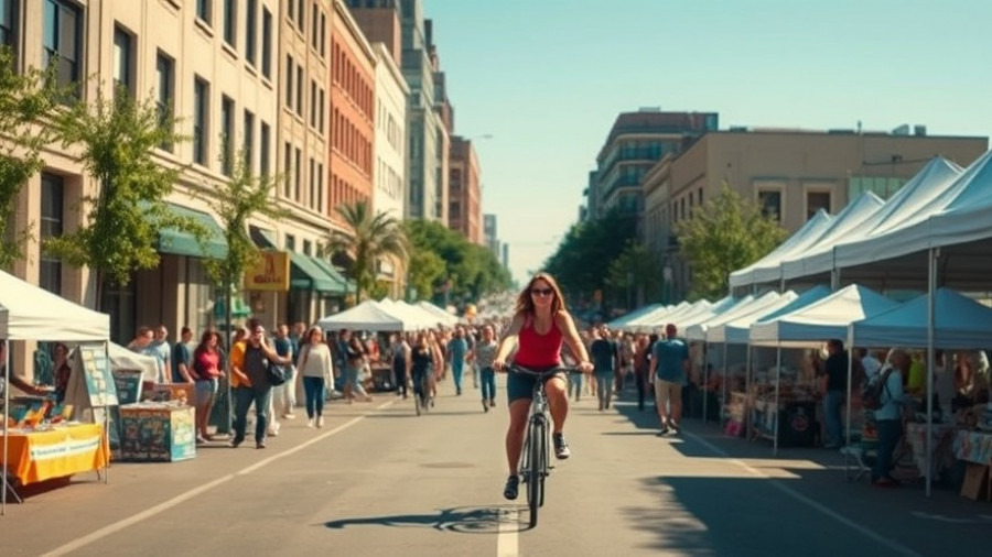 Sunday Streets Excelsior event with cyclists and crowds enjoying the day.