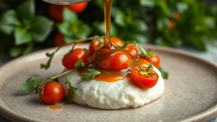 Gourmet dish with sauce at a San Francisco restaurant opening
