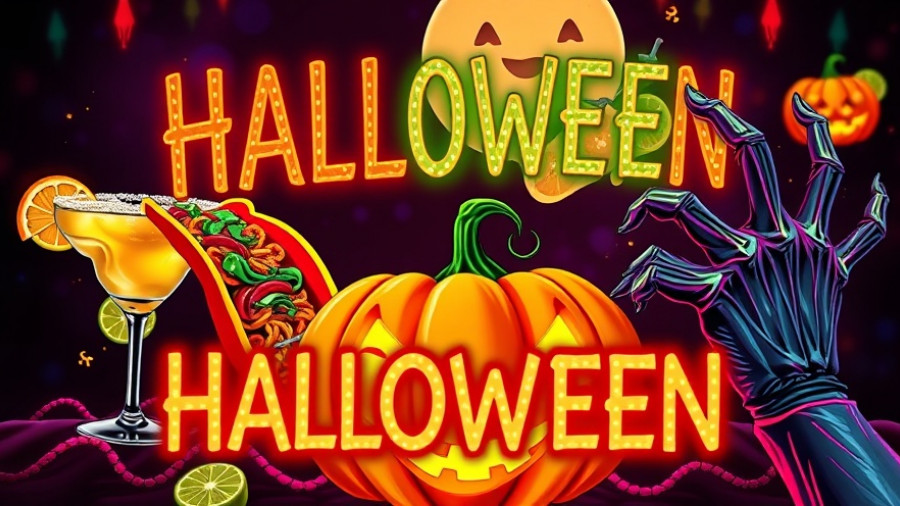 SF Mercadito Saturday Block Party Halloween Edition poster.