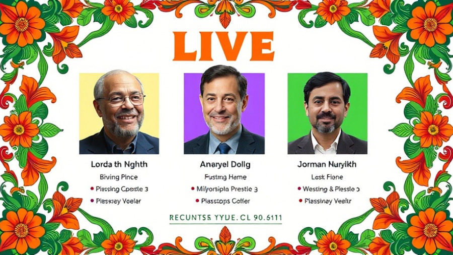 Ornate event poster on car-free future urban living featuring speakers.