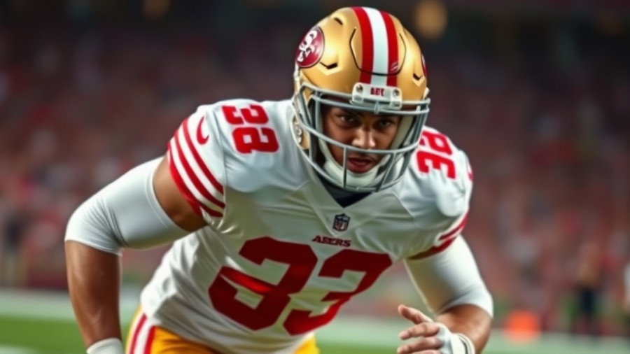 49ers injury updates: Football player in action on the field.