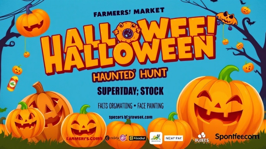 Halloween Fun in Montclair Village event flyer with pumpkin graphics.