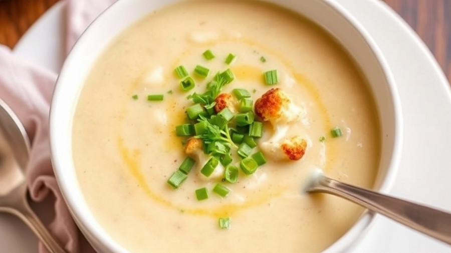 Creamy Roasted Cauliflower Soup