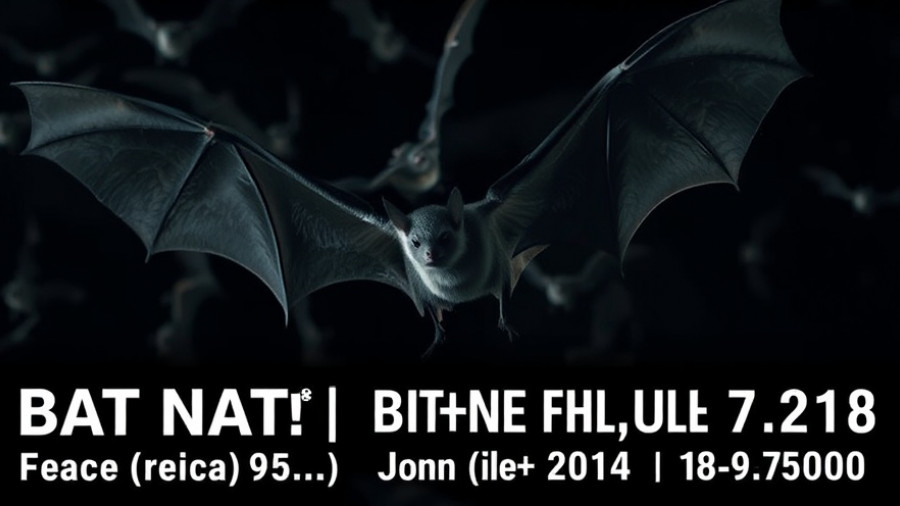 Poster for bat conservation film screening event at The Roxie.