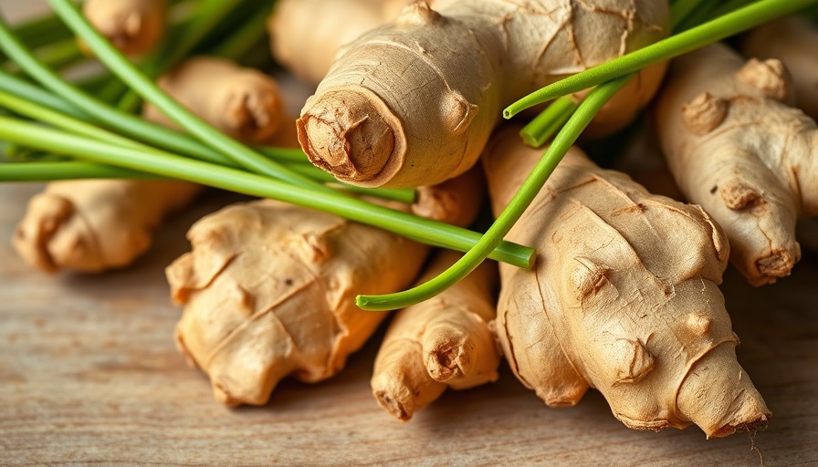 Fresh ginger roots illustrating ginger health benefits.