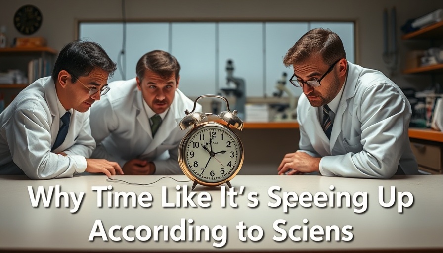 Scientists examine vintage clock; related to time perception in science.
