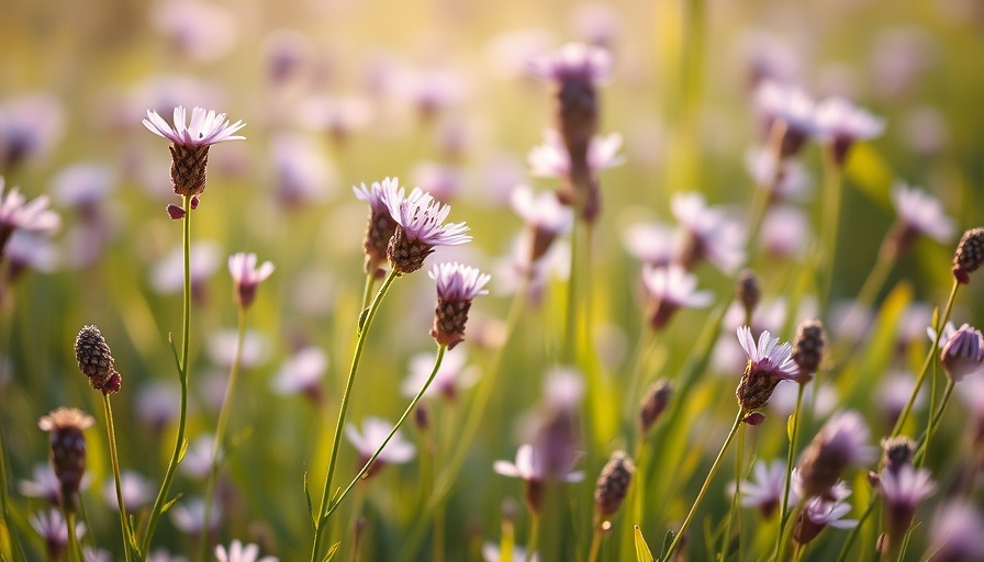 Ethereal wildflowers swaying gently in warm light, symbolizing empowerment.