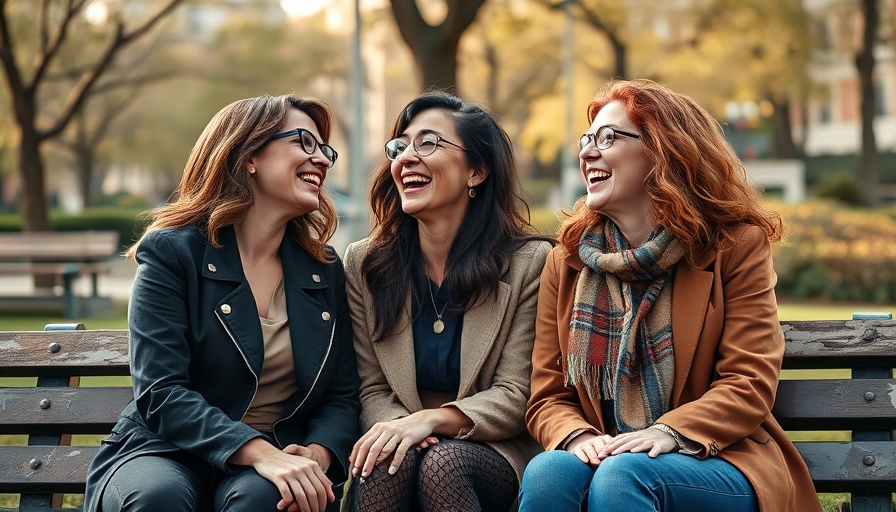 Women laughing in a park, Low Budget Video Ads Humor.