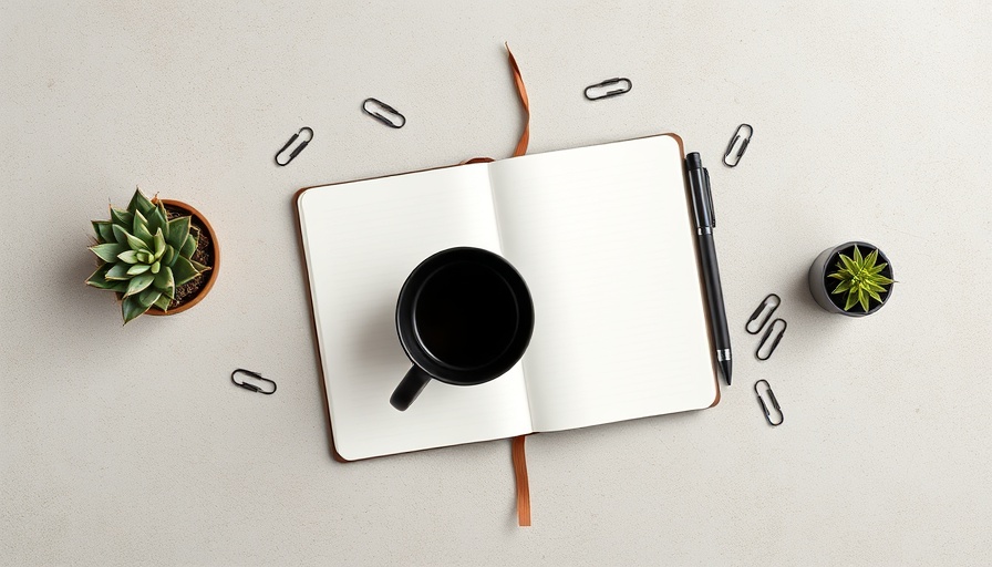Minimalist workspace for lead generation and digital marketing tools.