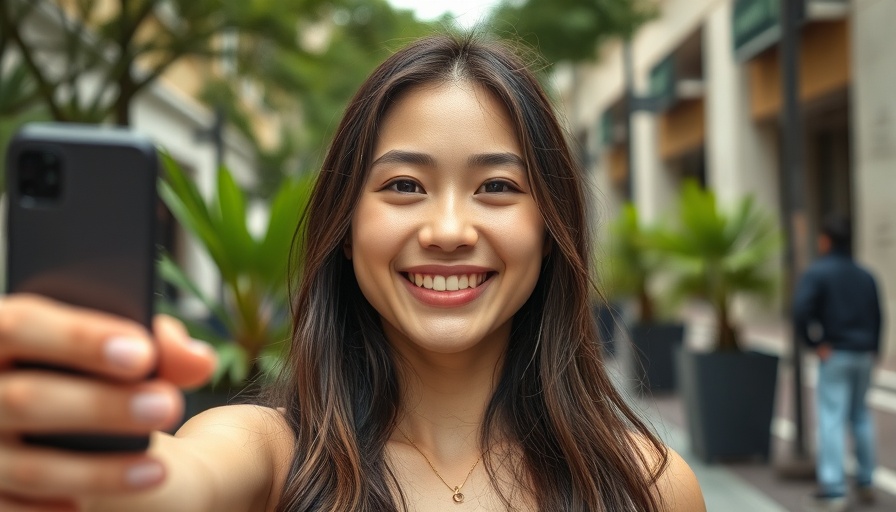 Young woman taking a selfie, personal branding for business owners.