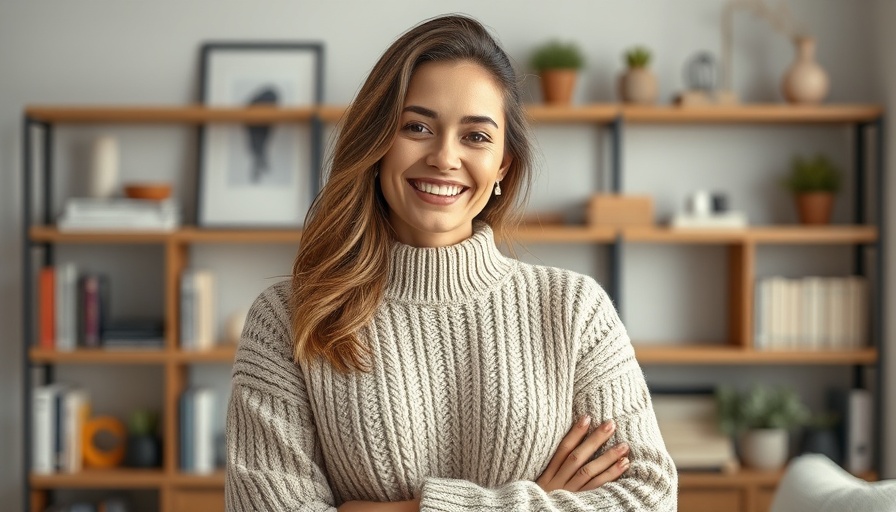 Confident woman embodying daily habits for youthful appearance.