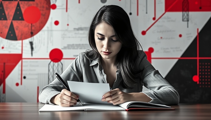 Young woman developing ecommerce business plan, creative setting.