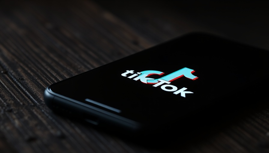 TikTok app on smartphone highlighting branding.