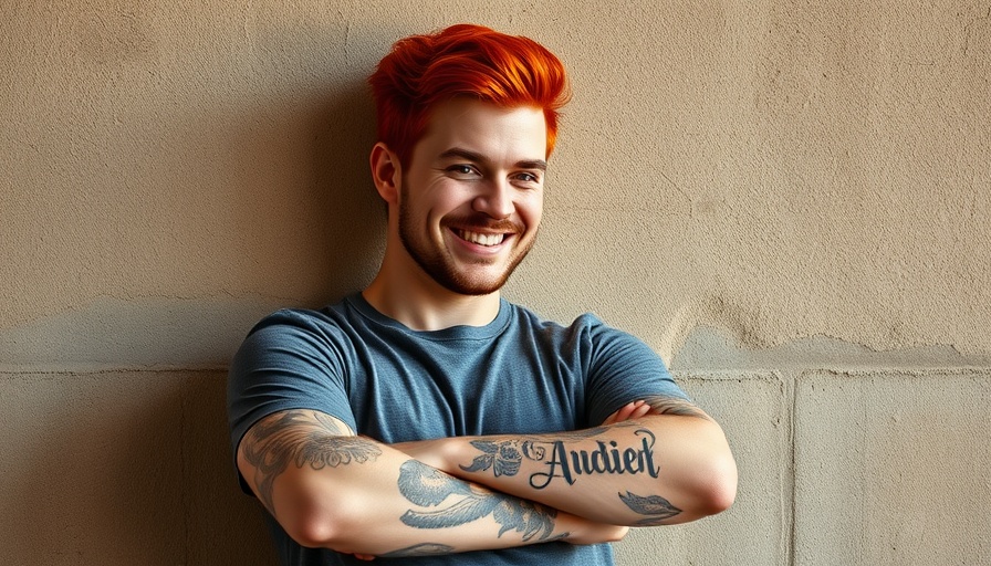 Red-haired man smiling in relaxed pose, testing Gen Z startup spirit.