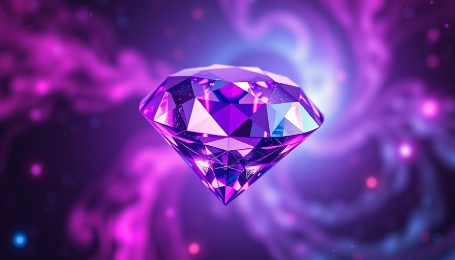 Glossy purple diamond symbolizing Intelligent Customer Data Platform