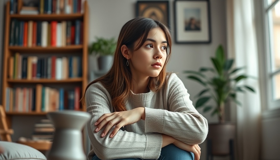 Emotionally Starved Children Carry into Adulthood - thoughtful woman in living room.