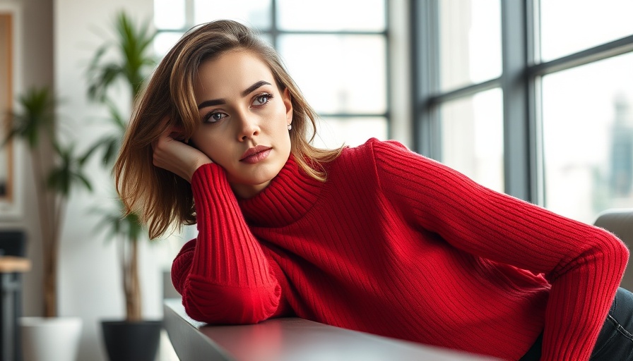 Female founder on magazine cover, colorful office setting