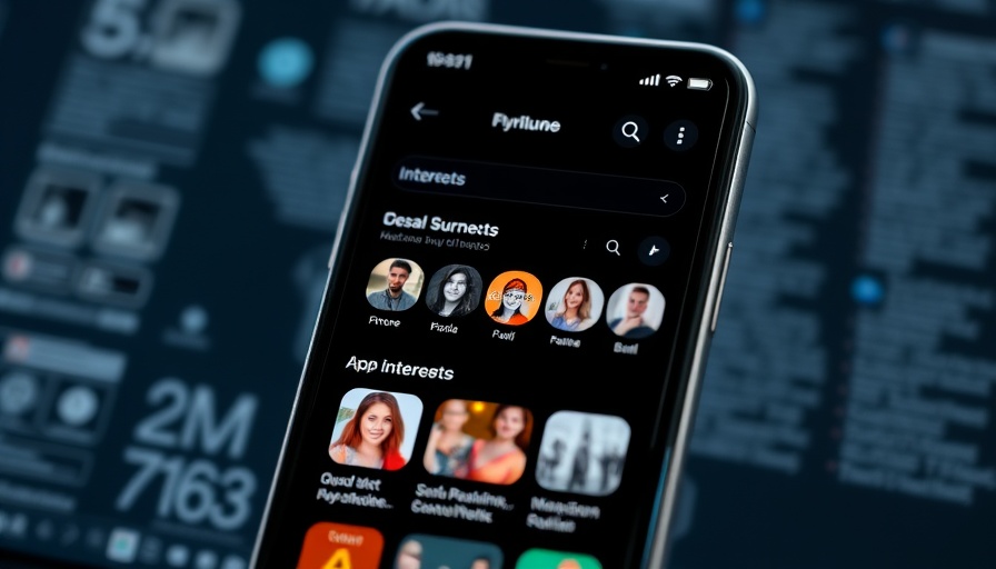 Threads app interface showcasing user interests for growth.