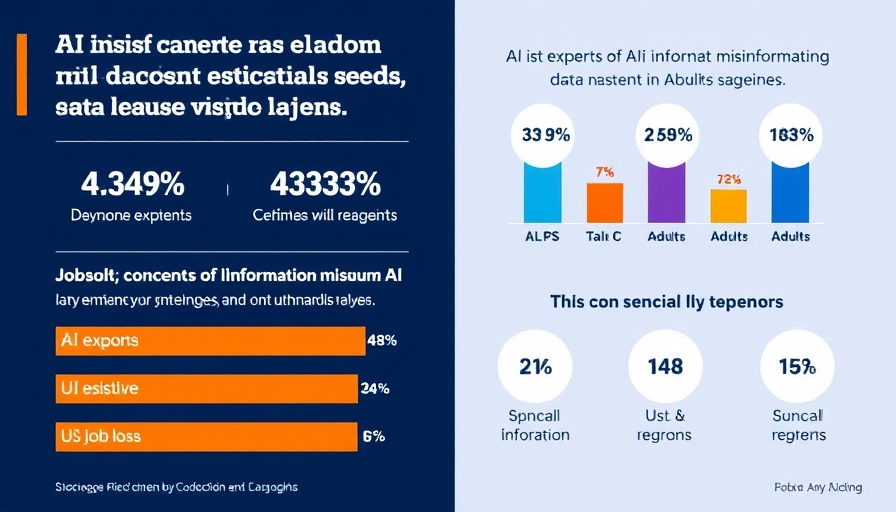 Infographic on concerns about AI misinformation versus job losses