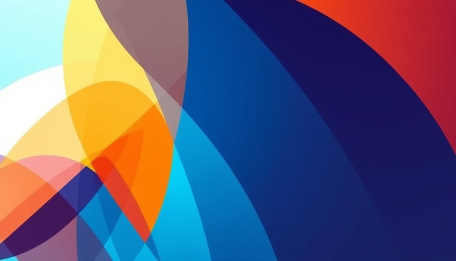 LinkedIn video ad options showcased with an abstract geometric design.