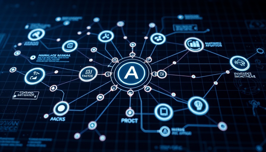 AI Automation with n8n: Dynamic workflow diagram showcasing interconnected tasks and AI agents.