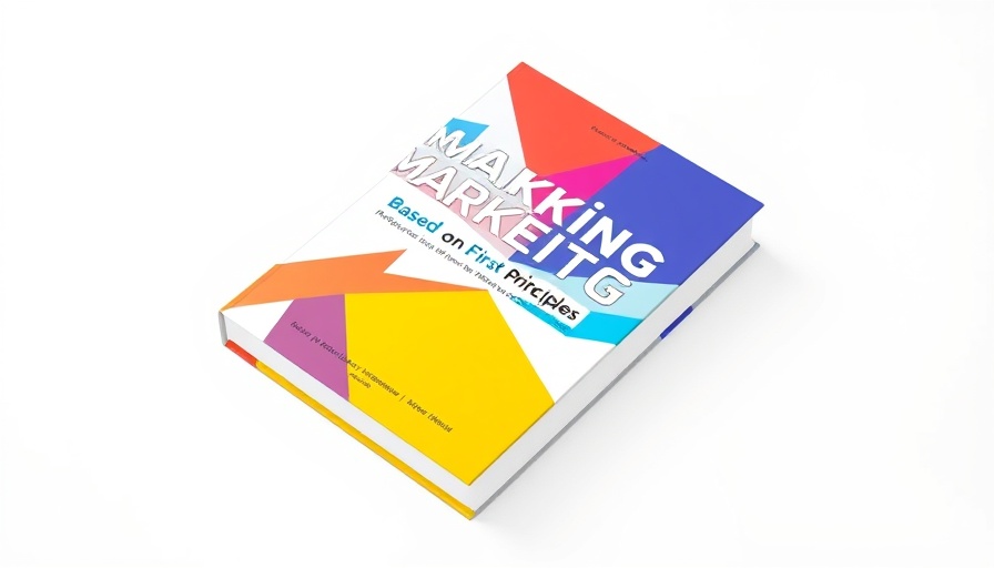 Book on Four Universal Truths of Marketing with colorful design
