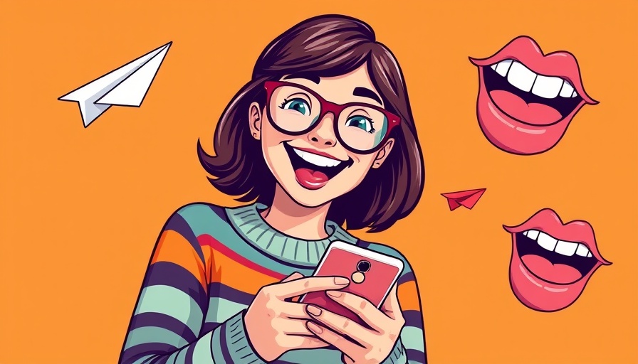 Lively woman with phone illustrating HubSpot's LinkedIn growth strategy
