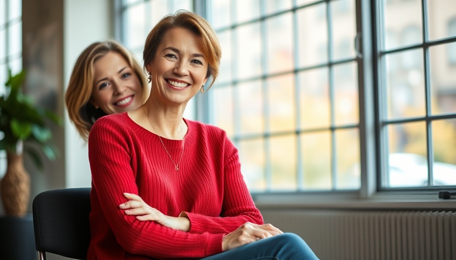 Big Tax Win for Small Businesses: Confident woman in red sweater.