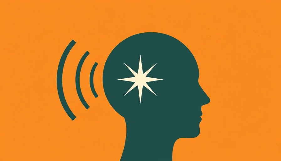 Abstract head profile with voice waves for Claude voice mode productivity.