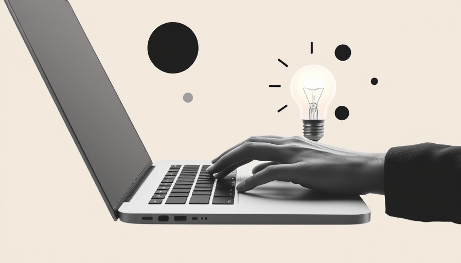 Deep research in content marketing illustrated with laptop and lightbulb.