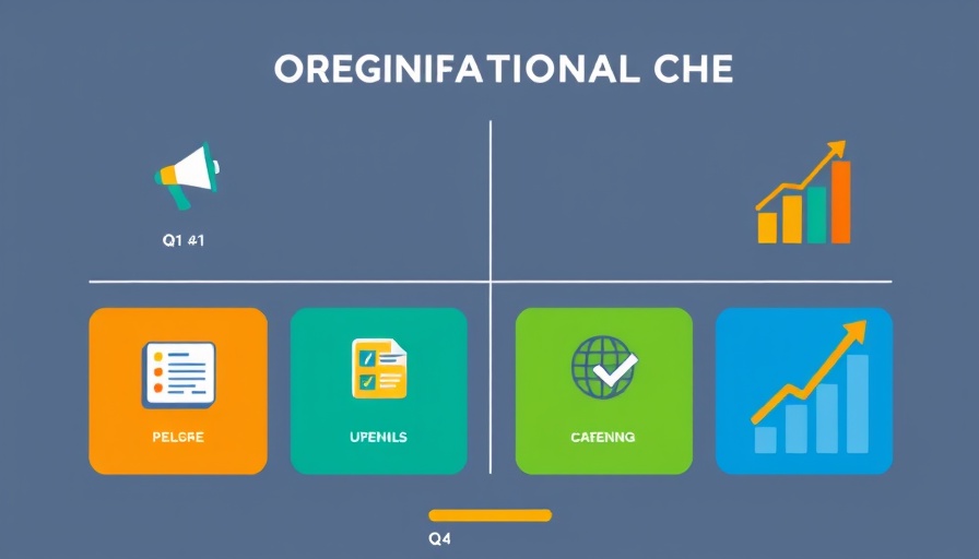 Seasonal marketing and sales maintenance schedule with quarterly icons.