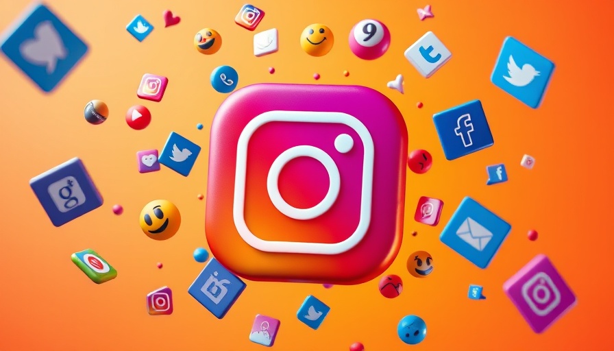 Mastering the Instagram Algorithm guide with vibrant social icons and emojis.